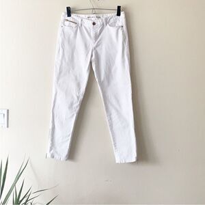 Michael Kors White Ankle Zip Jeans
